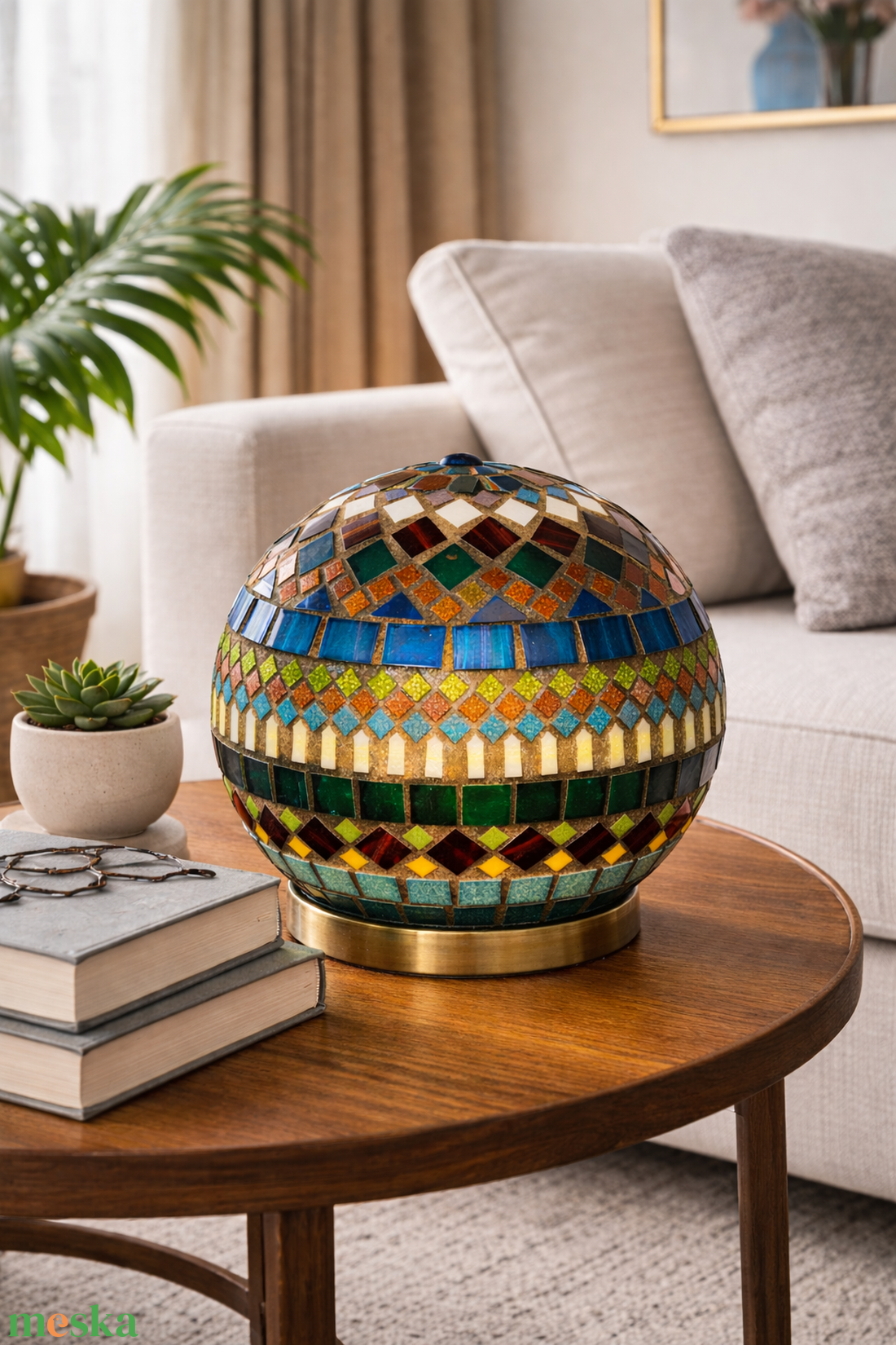 REKREDENC - Mozaik design, gömb hangulatlámpa (17) - otthon & életmód - lámpa - hangulatlámpa - Meska.hu