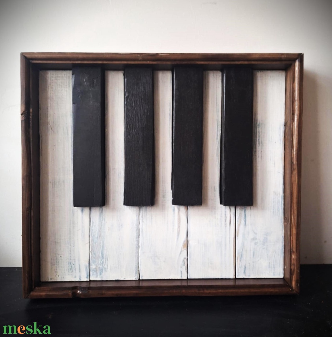 Zongora - fából készült falikép - otthon & életmód - dekoráció - kép & falikép - fából készült kép - Meska.hu