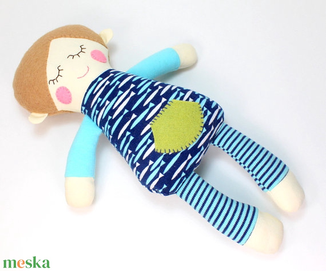 Alvó Kisfiú Baba Organikus Textilbaba, Játékbaba, Textil baba, Textiljáték, Rongybaba - Kék Zöld Mintás Dani - játék & sport - baba & babaház - baba - Meska.hu Alvó Kisfiú Baba Organikus Textilbaba, Játékbaba, Textil baba, Textiljáték, Rongybaba - Kék Zöld Mintás Dani - játék & sport - baba & babaház - baba - Meska.hu