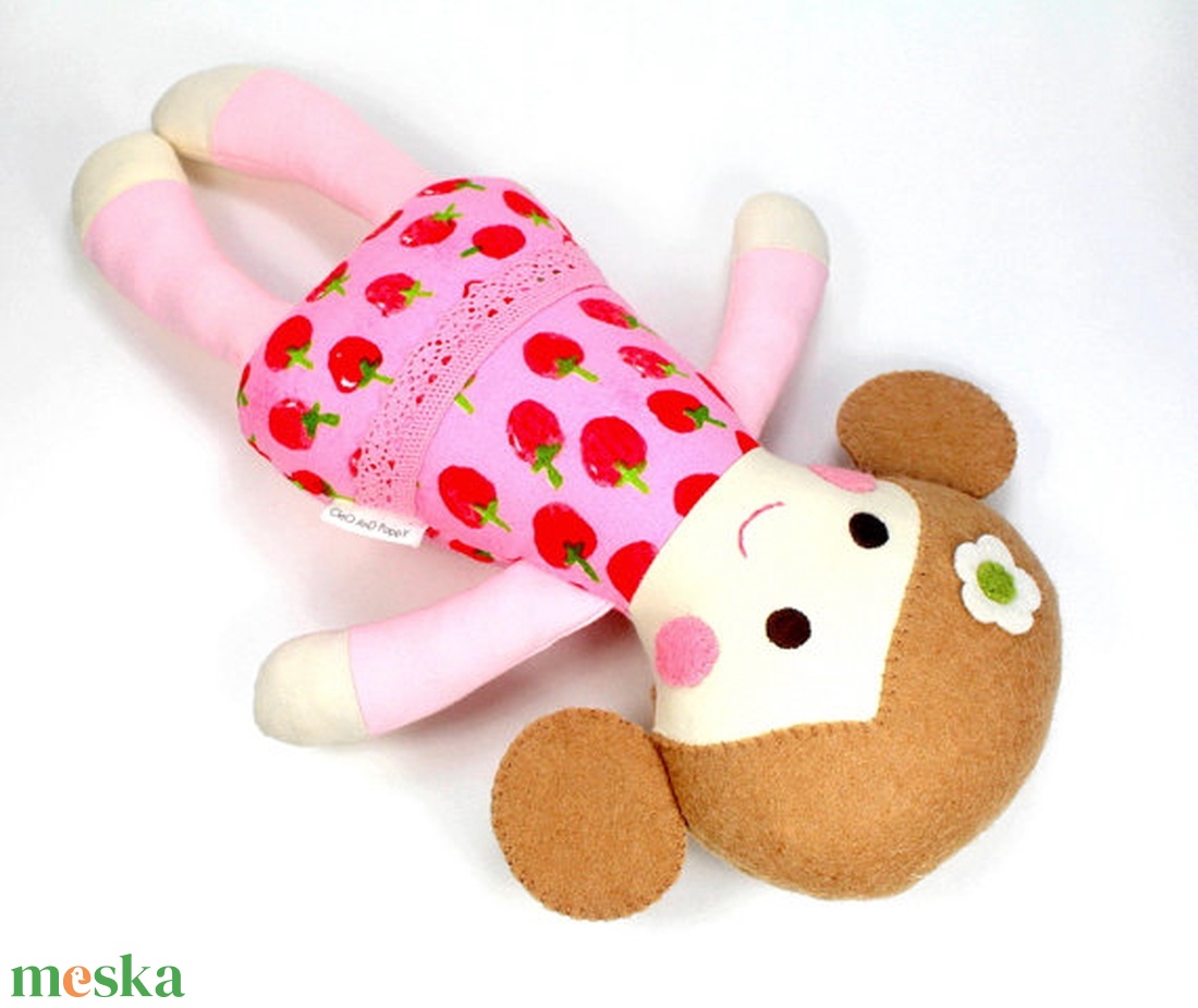 Alvó Kislány Organikus Textilbaba, Játékbaba, Textil baba, Textil Játék, Rongybaba - Piros Rózsaszín Eper Mintás Bella - - Meska.hu Alvó Kislány Organikus Textilbaba, Játékbaba, Textil baba, Textil Játék, Rongybaba - Piros Rózsaszín Eper Mintás Bella - - Meska.hu