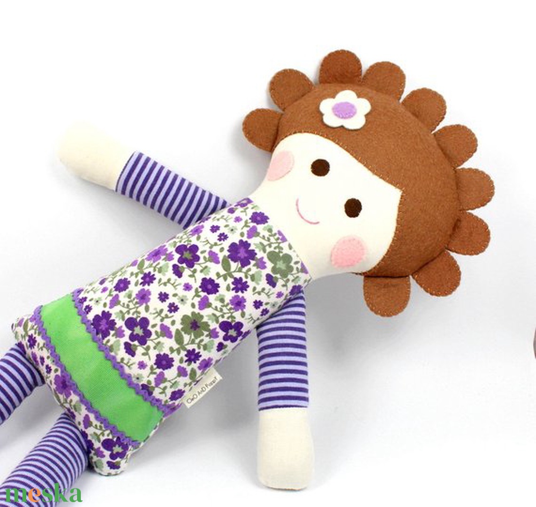 Lány Baba, Rongybaba, Játékbaba,  Textiljáték - Lujzi - játék & sport - baba & babaház - baba - Meska.hu