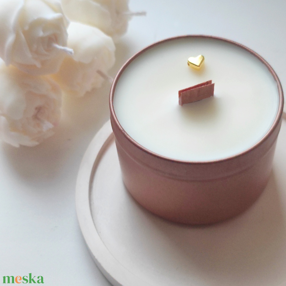 Glamour fa kanócos szójaviasz illatgyertya - otthon & életmód - gyertya, illat, aroma - gyertya - Meska.hu