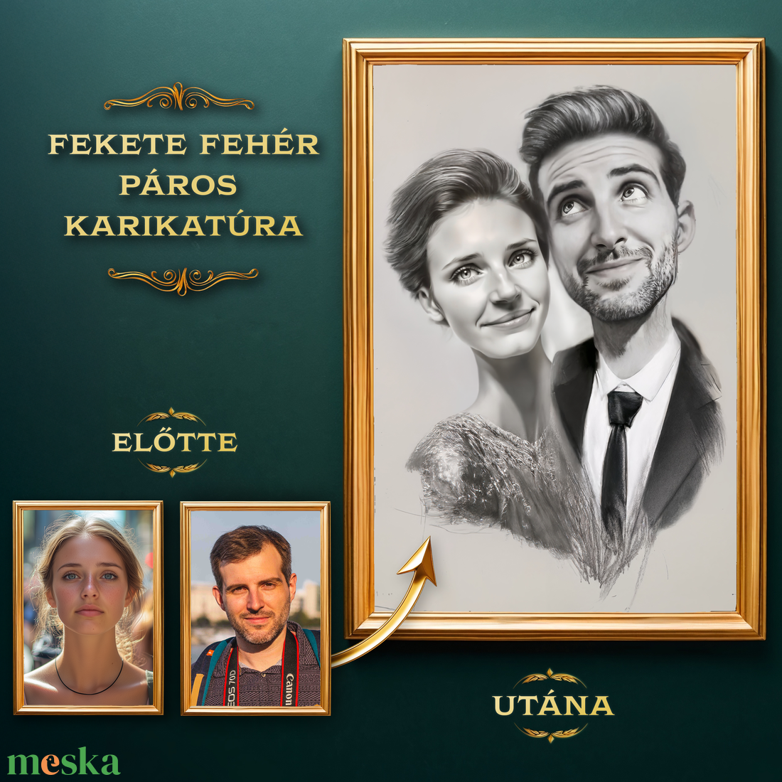Fekete Fehér Páros Karikatúra a Fotódból (no.1), Ajándék Valentin-napra, Ajándék Évfordulóra - művészet - grafika & illusztráció - digitális - Meska.hu Fekete Fehér Páros Karikatúra a Fotódból (no.1), Ajándék Valentin-napra, Ajándék Évfordulóra - művészet - grafika & illusztráció - digitális - Meska.hu