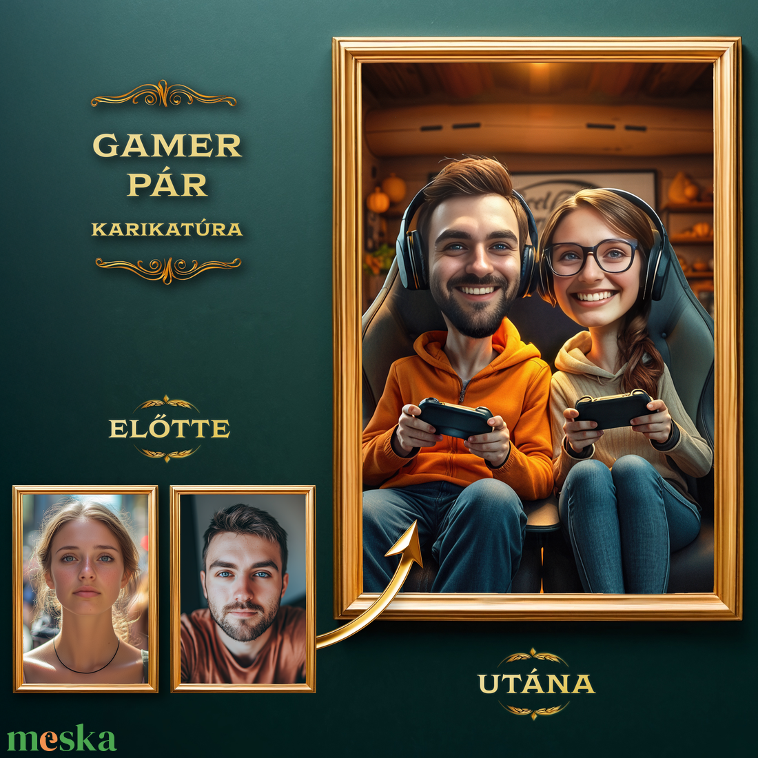 Gamer Pár Karikatúra a Fotódból (no.1) - művészet - grafika & illusztráció - digitális - Meska.hu Gamer Pár Karikatúra a Fotódból (no.1) - művészet - grafika & illusztráció - digitális - Meska.hu