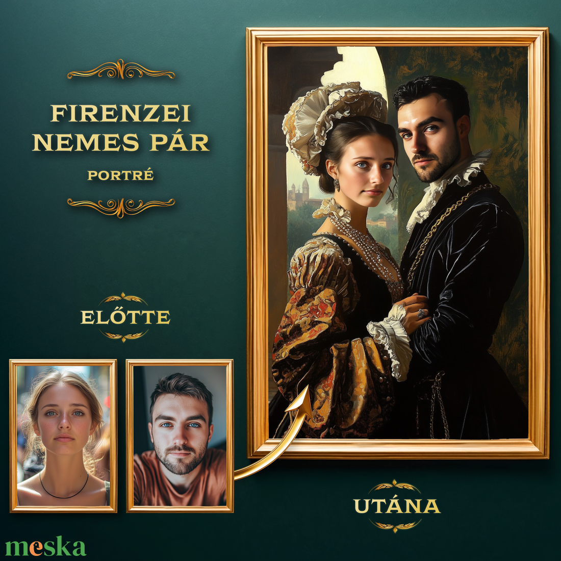 Firenzei Nemes Pár Portré a Fotóitokból (no.3) - művészet - grafika & illusztráció - digitális - Meska.hu