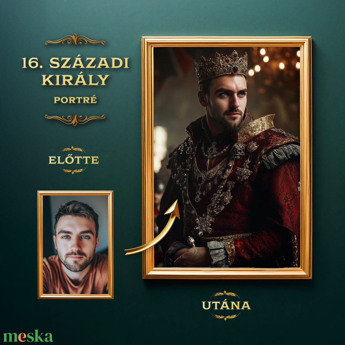 Egyedi királyi portré: Alakítsd át a fotódat 16. századi uralkodói műalkotássá - művészet - grafika & illusztráció - digitális - Meska.hu Egyedi királyi portré: Alakítsd át a fotódat 16. századi uralkodói műalkotássá - művészet - grafika & illusztráció - digitális - Meska.hu