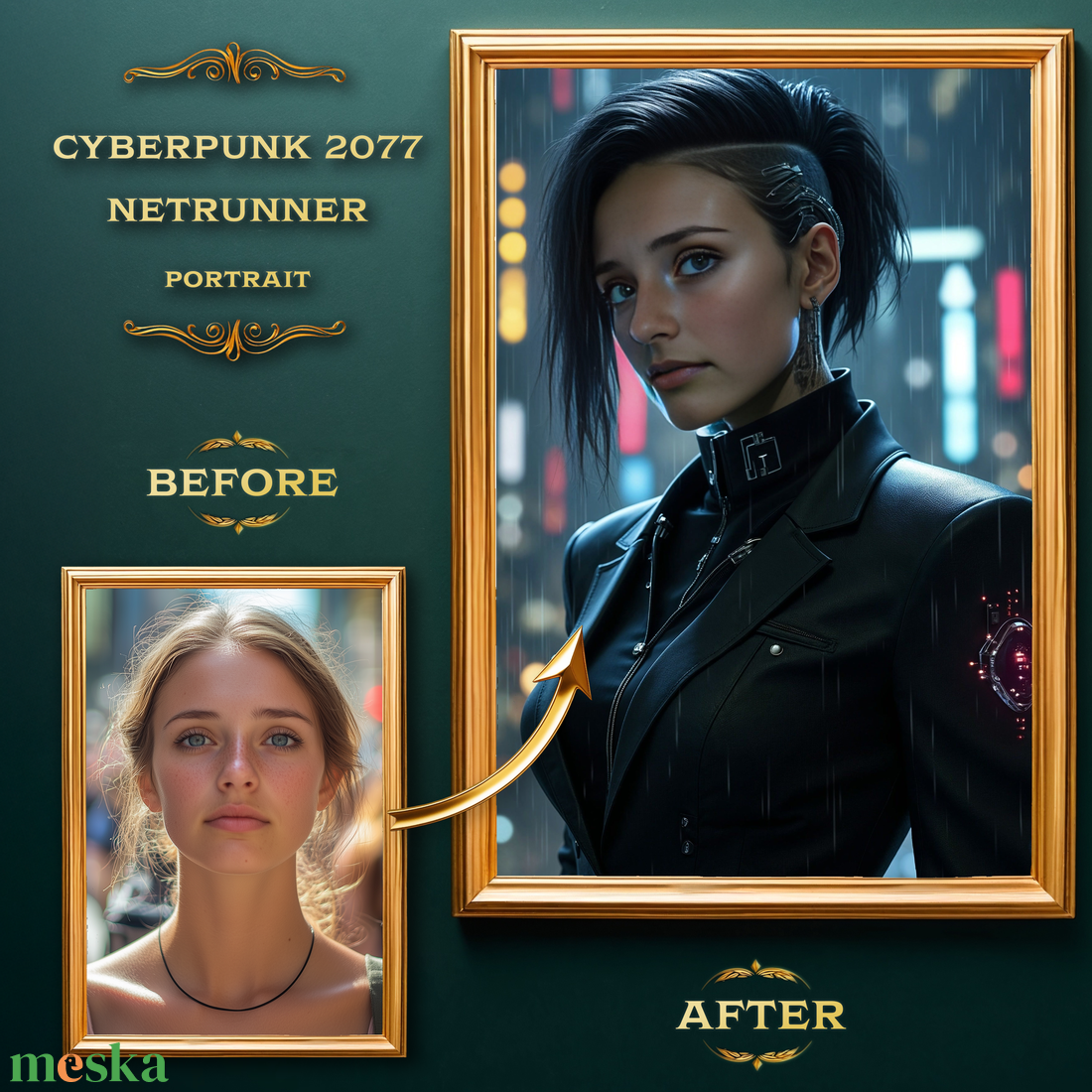 Cyberpunk 2077 Netrunner Portré a Fotódból (no.2), Ajándék Nőknek - művészet - grafika & illusztráció - digitális - Meska.hu Cyberpunk 2077 Netrunner Portré a Fotódból (no.2), Ajándék Nőknek - művészet - grafika & illusztráció - digitális - Meska.hu