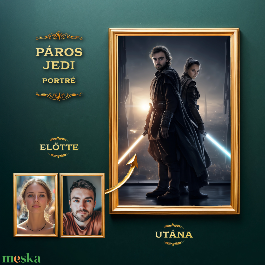 Páros Jedi portré fotóból, Star Wars Ajándék pároknak (no.2) - művészet - grafika & illusztráció - digitális - Meska.hu Páros Jedi portré fotóból, Star Wars Ajándék pároknak (no.2) - művészet - grafika & illusztráció - digitális - Meska.hu