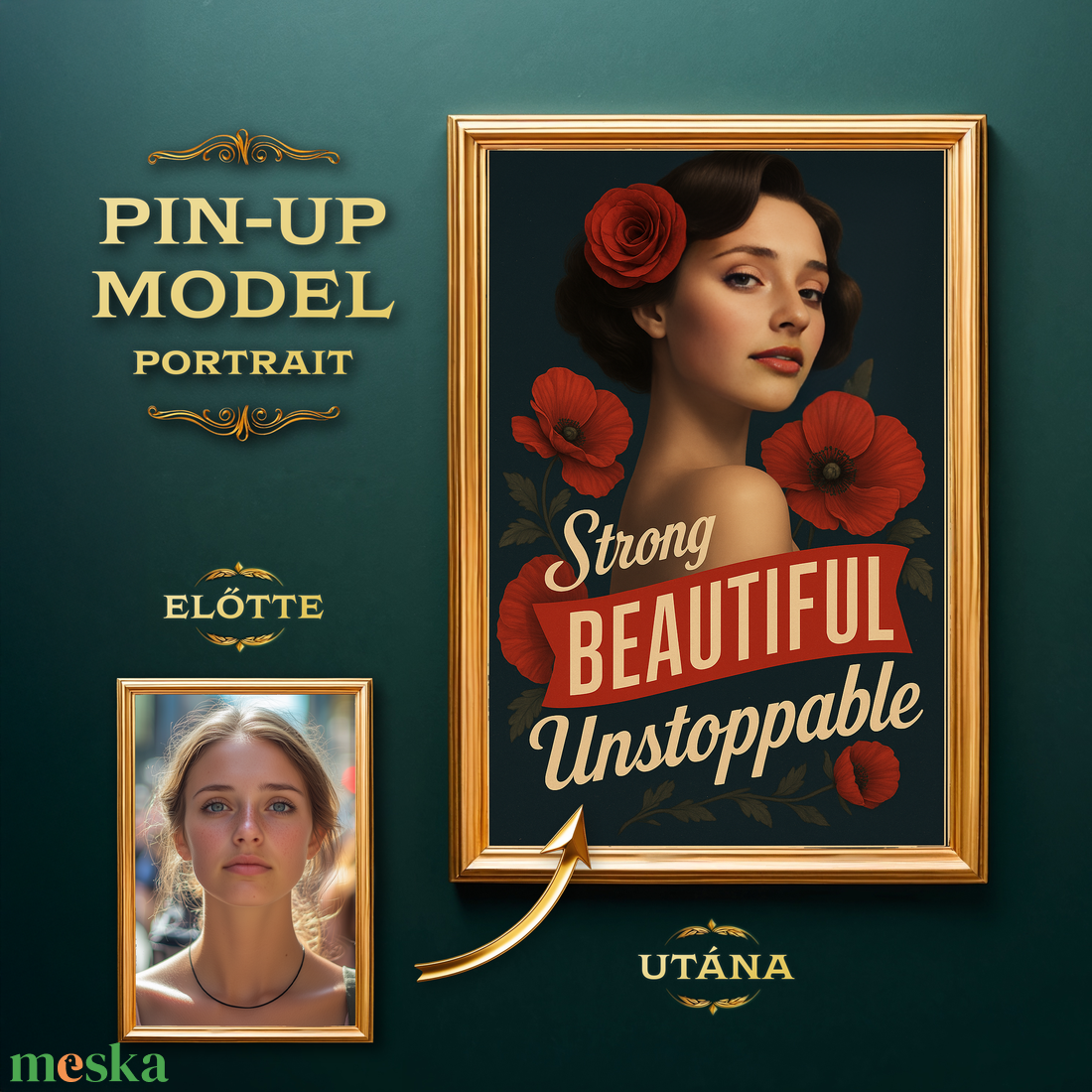 Pinup Girl Portré a Fotódból - művészet - grafika & illusztráció - digitális - Meska.hu Pinup Girl Portré a Fotódból - művészet - grafika & illusztráció - digitális - Meska.hu
