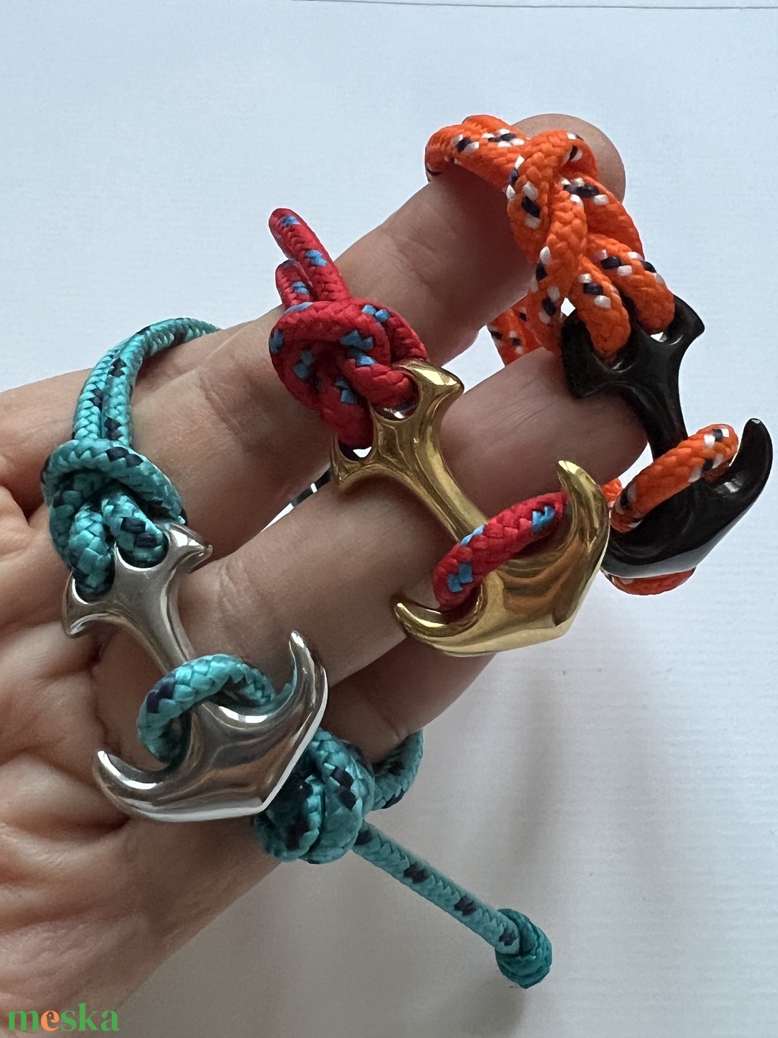 PIRAT karkötők horgonnyal - ékszer - karkötő - karperec - Meska.hu