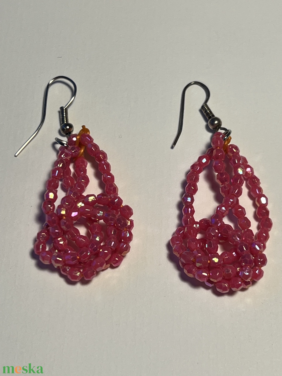 Gyöngyfonat  fülbevaló - ékszer - fülbevaló - lógó fülbevaló - Meska.hu