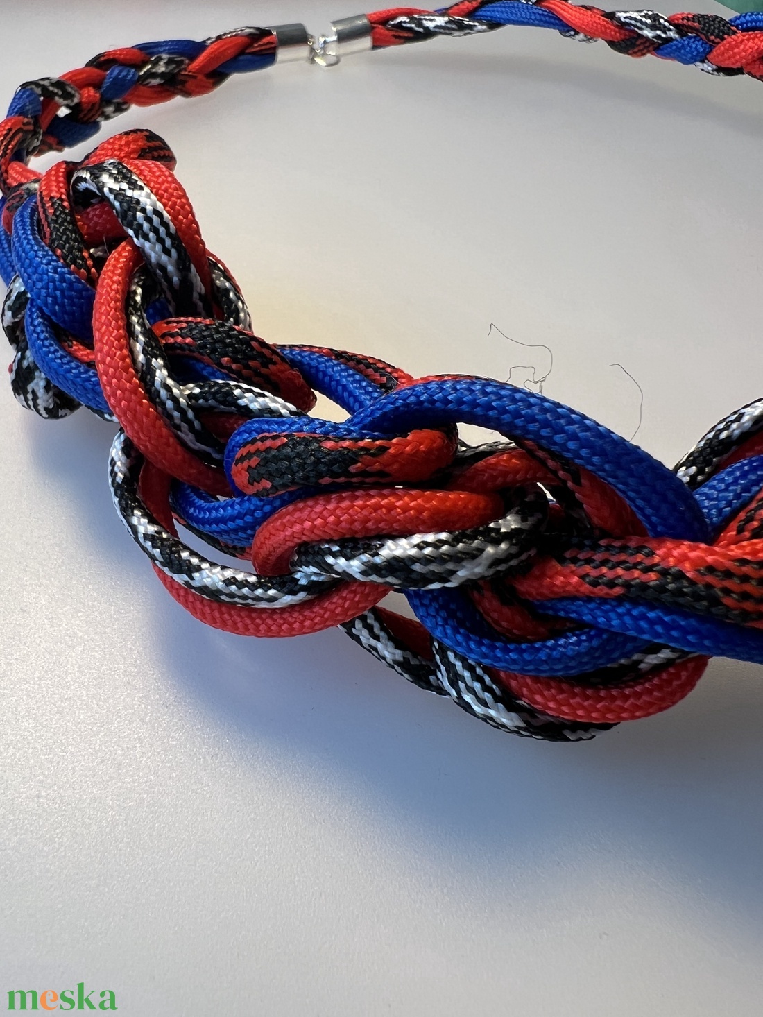 Paracord fonott nyaklánc  - ékszer - nyaklánc - medál nélküli nyaklánc - Meska.hu