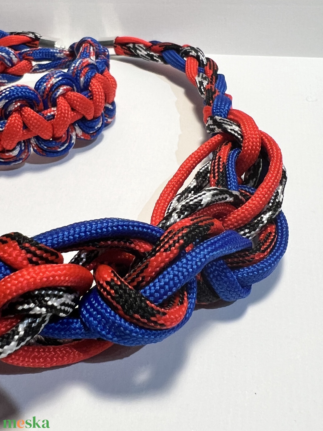 Csomózott paracord nyaklánc - ékszer - nyaklánc - medál nélküli nyaklánc - Meska.hu