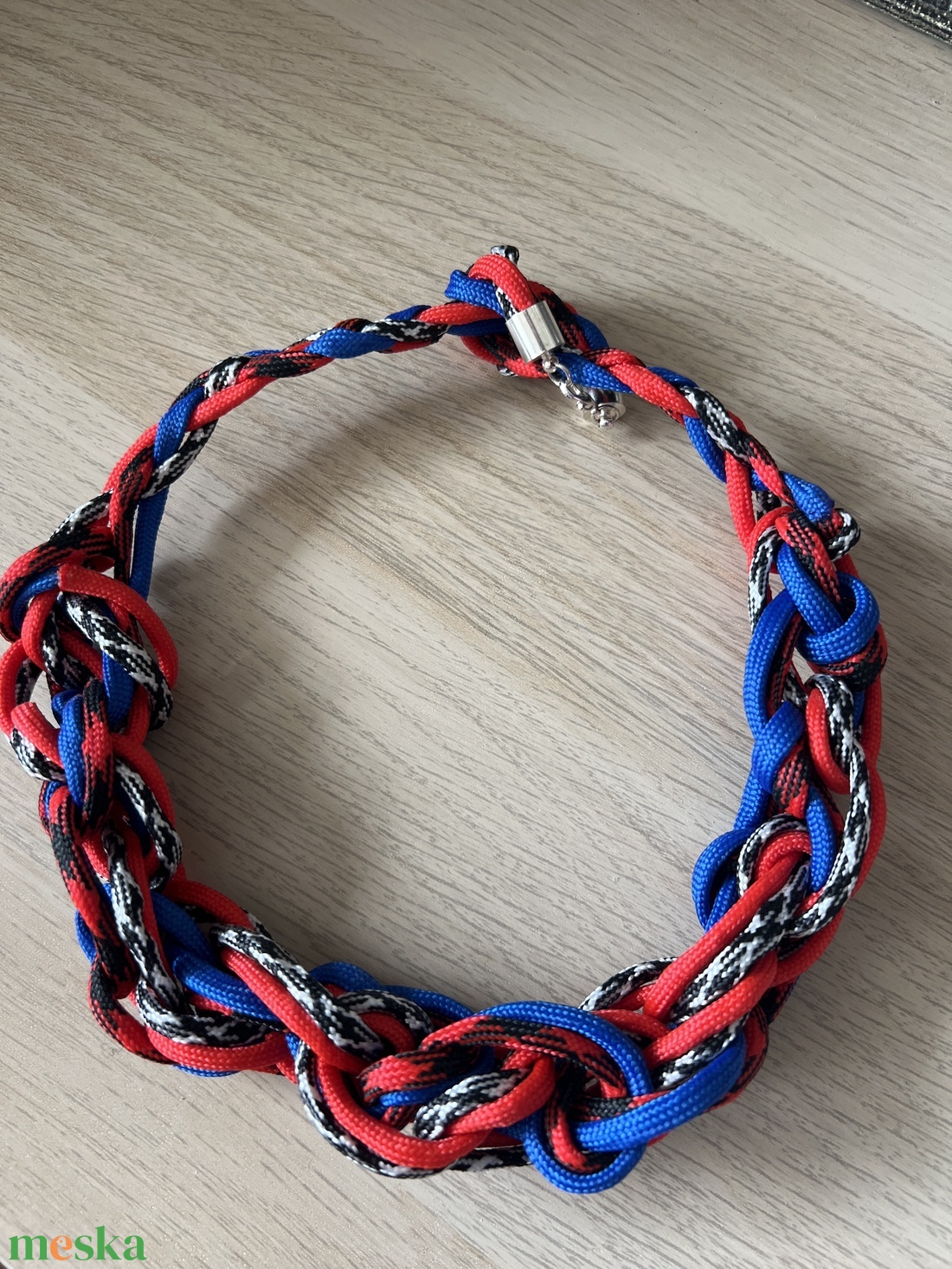 Csomózott paracord nyaklánc - ékszer - nyaklánc - medál nélküli nyaklánc - Meska.hu
