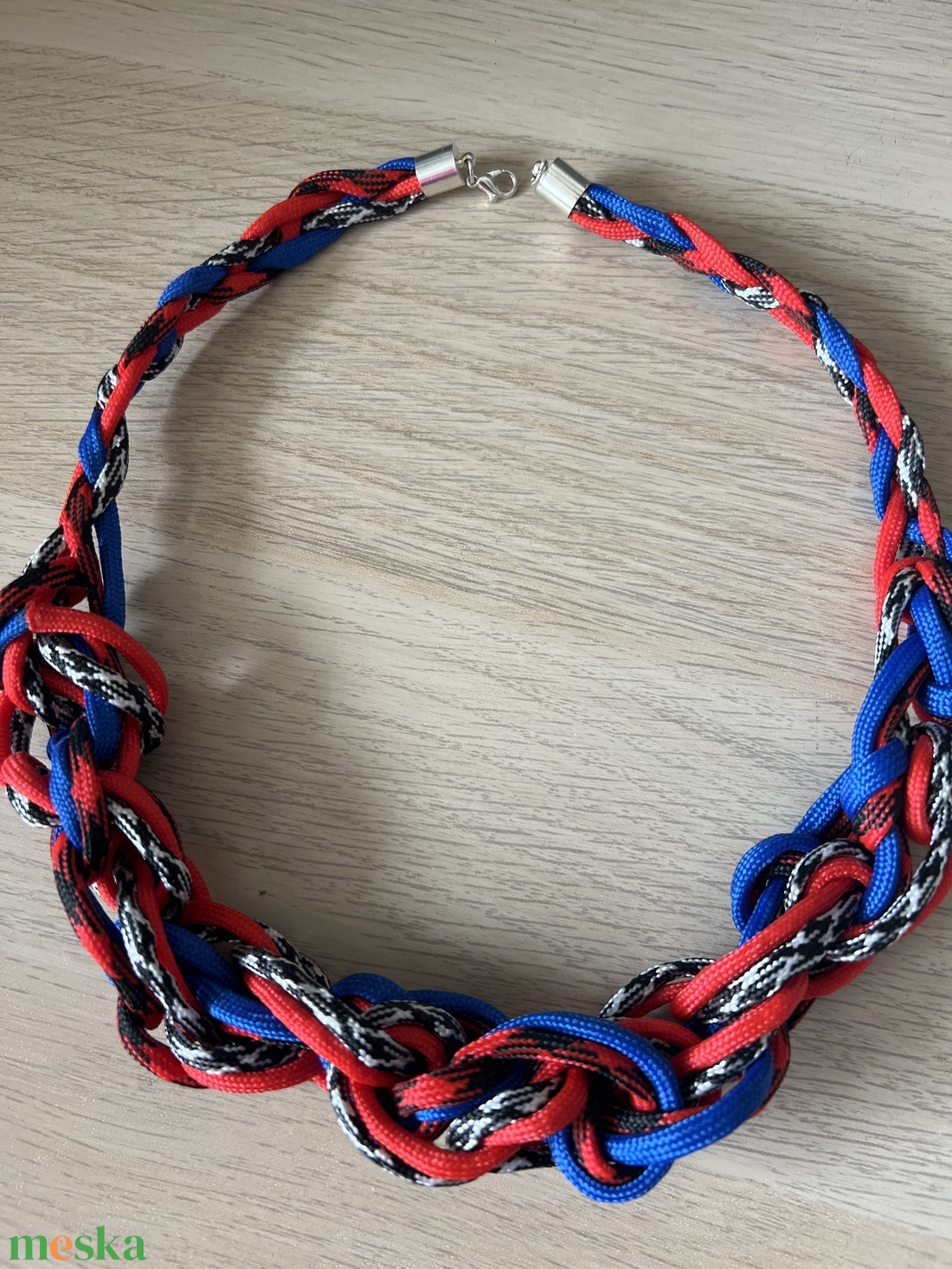Csomózott paracord nyaklánc - ékszer - nyaklánc - medál nélküli nyaklánc - Meska.hu