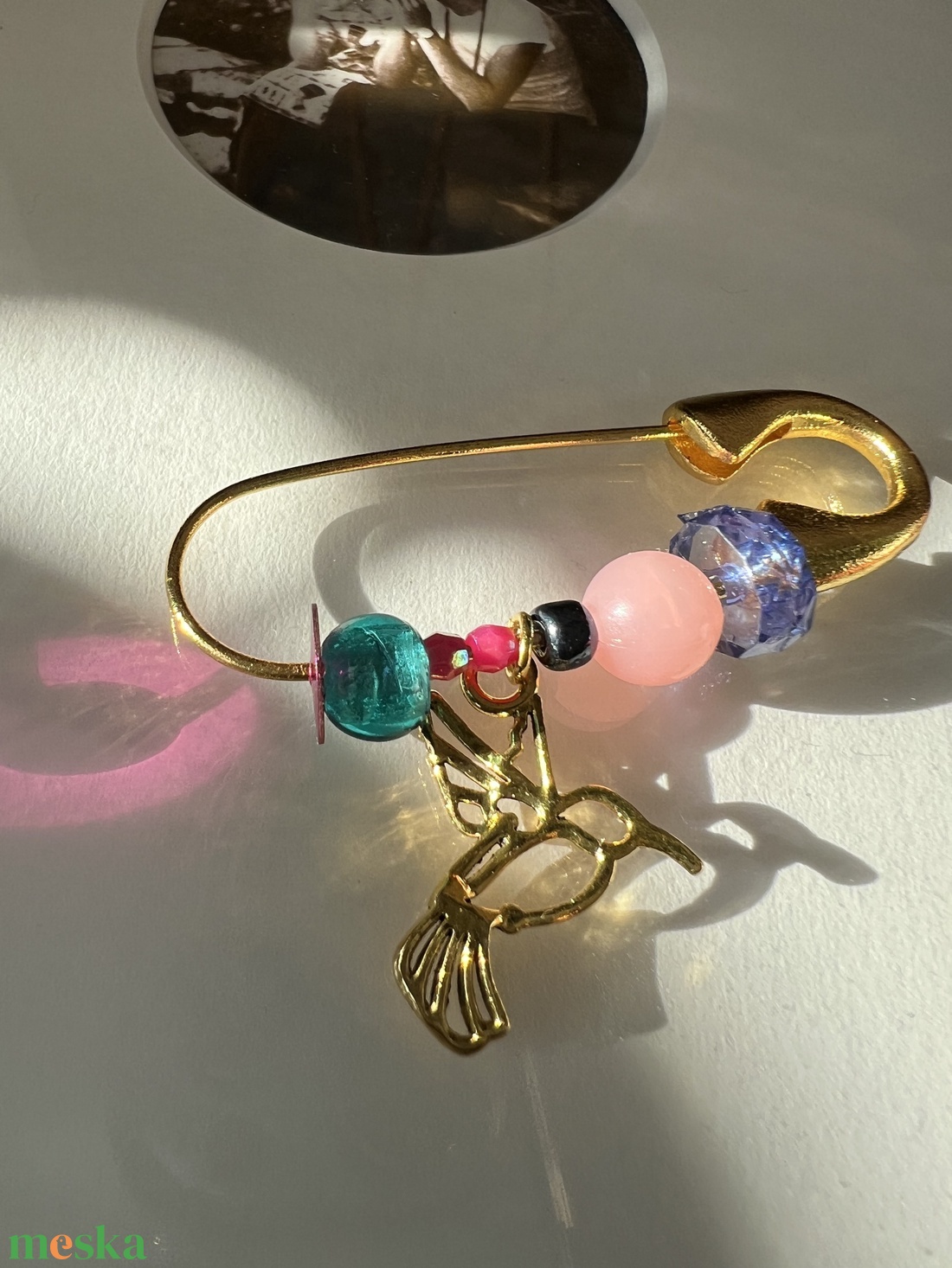 Kolibris kit�ző  - ékszer - kitűző és bross - Meska.hu