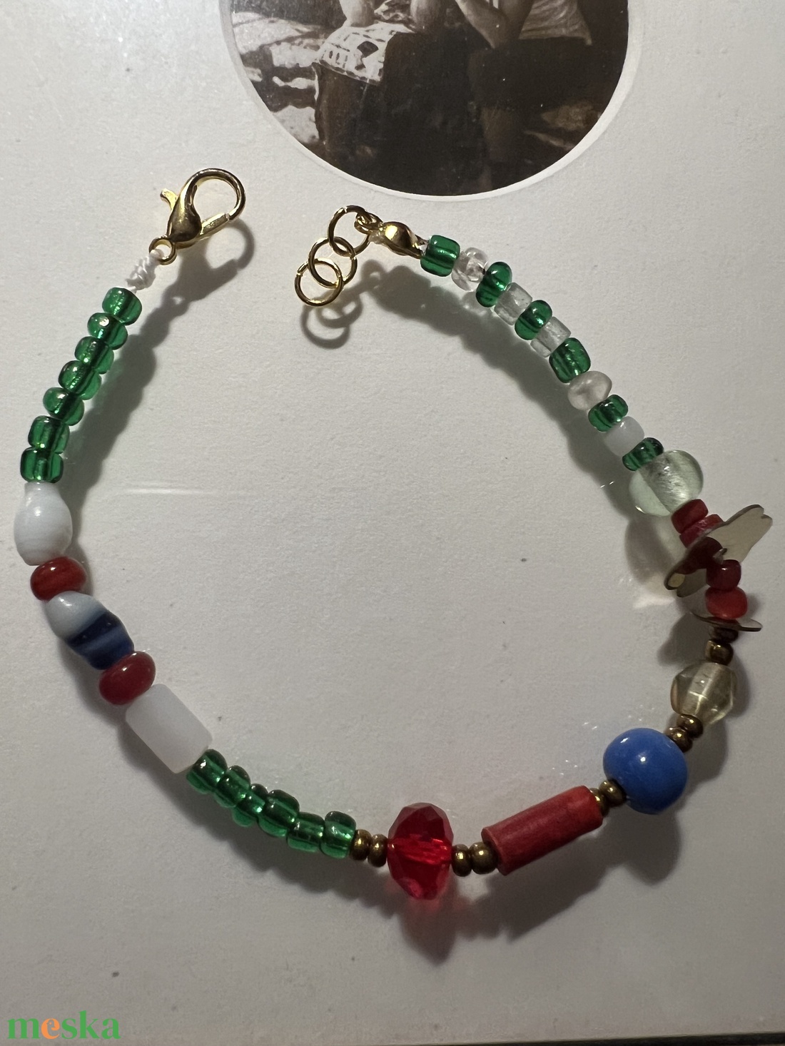 Gyöngyös boh�m karkötő - ékszer - karkötő - gyöngyös karkötő - Meska.hu