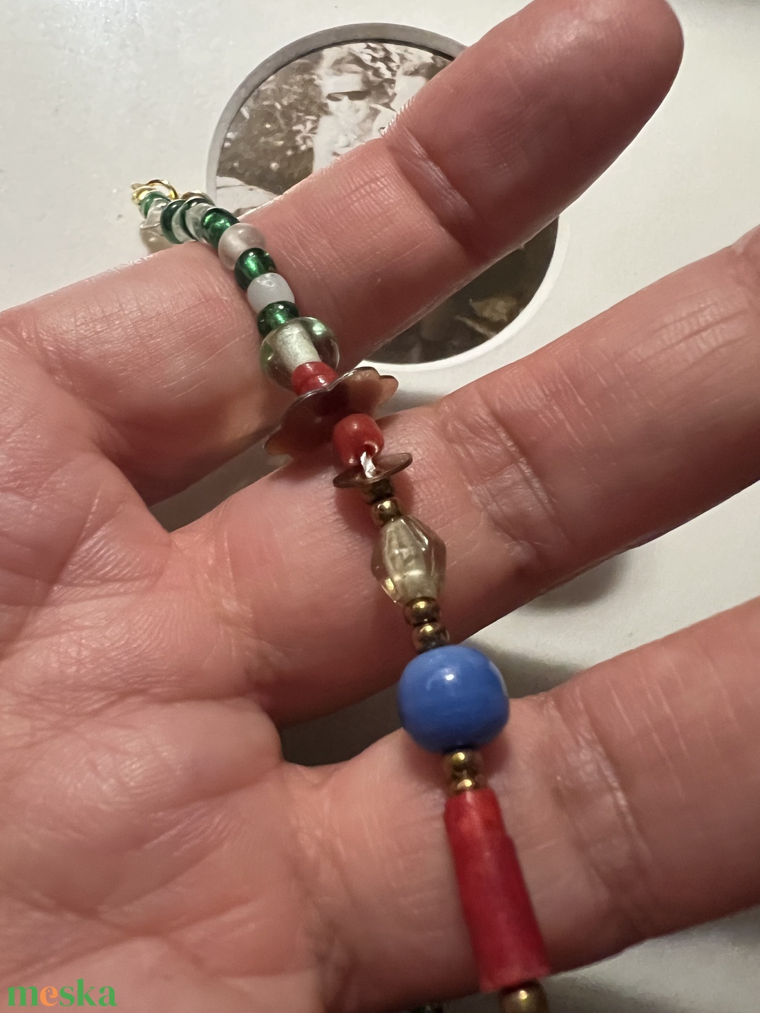 Gyöngyös boh�m karkötő - ékszer - karkötő - gyöngyös karkötő - Meska.hu