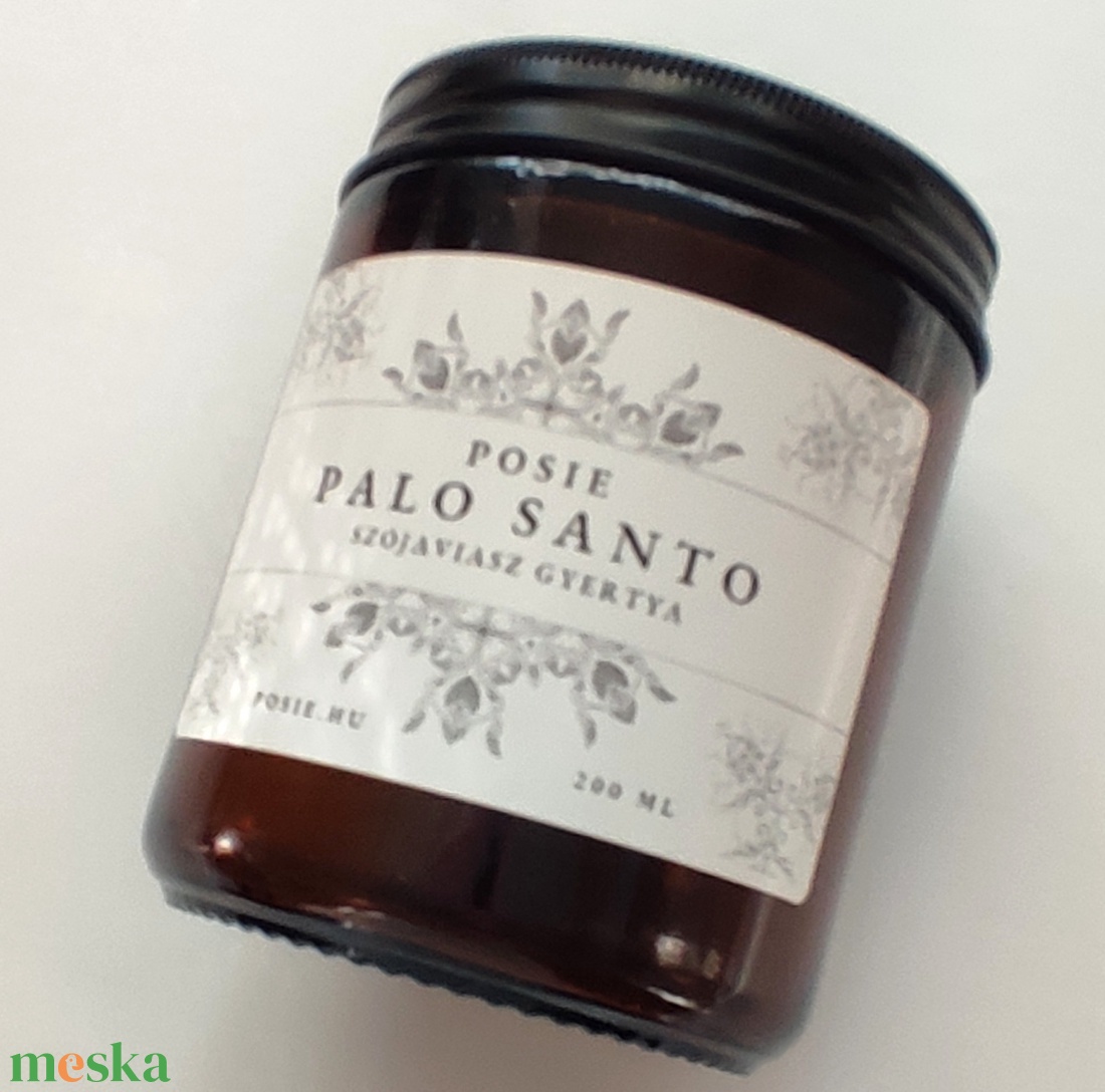 Palo Santo szójaviasz illatgyertya - otthon & életmód - gyertya, illat, aroma - gyertya - Meska.hu