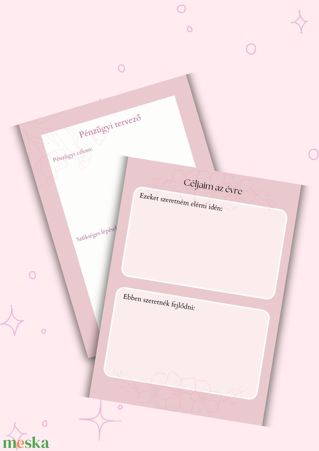 Pink napló és tervező 2026 - otthon & életmód - papír, írószer - jegyzetfüzet & napló - Meska.hu