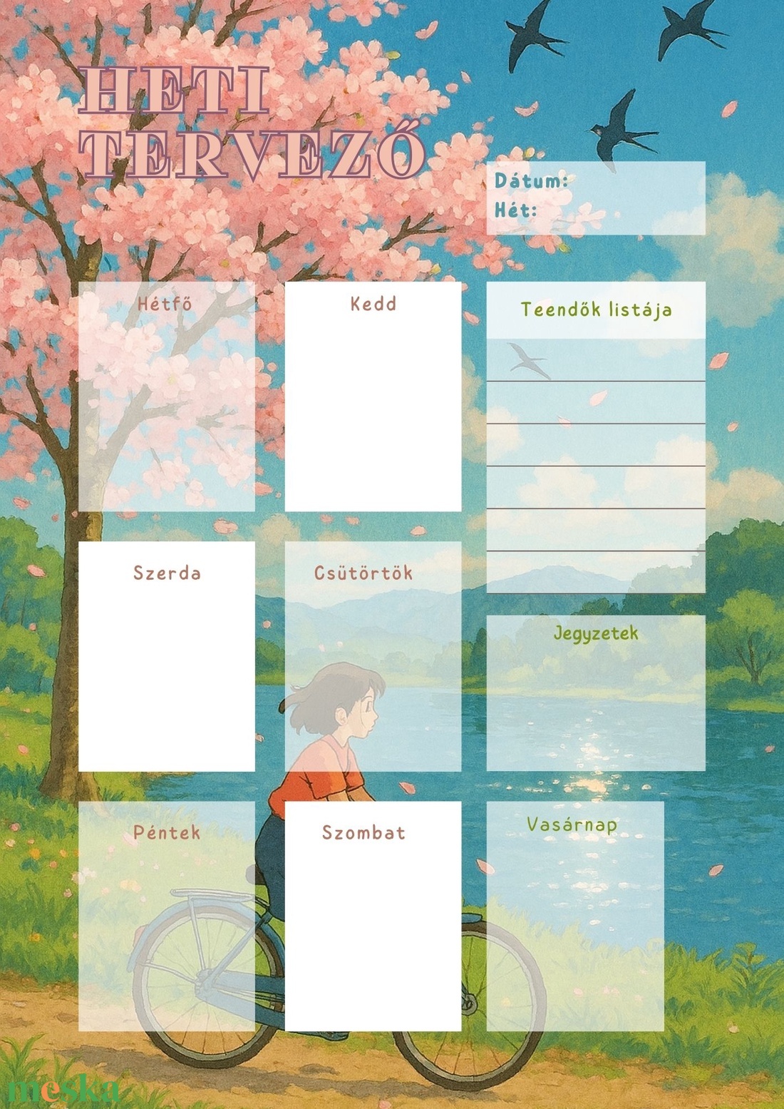 Heti tervező 4 évszakra - otthon & életmód - papír, írószer - naptár & tervező - Meska.hu Heti tervező 4 évszakra - otthon & életmód - papír, írószer - naptár & tervező - Meska.hu