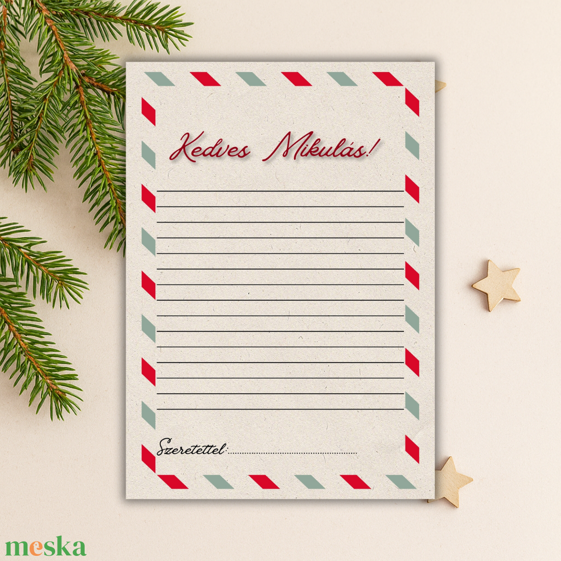 Mikulás levél csomag - otthon & életmód - papír, írószer - egyedi szerkesztés - Meska.hu