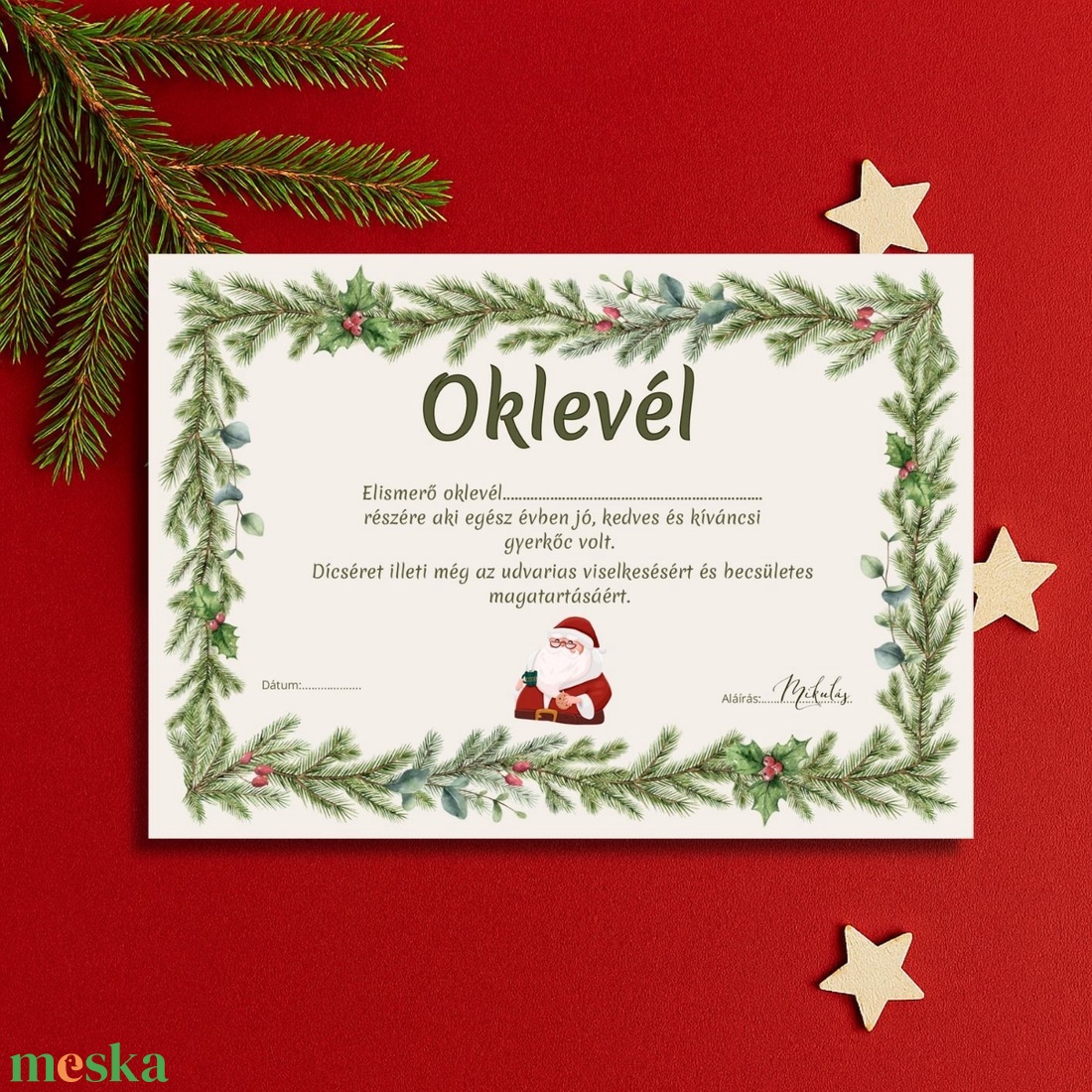 Mikulás levél és oklevél  - kellékek & szerszámok - papír - egyéb papír - Meska.hu