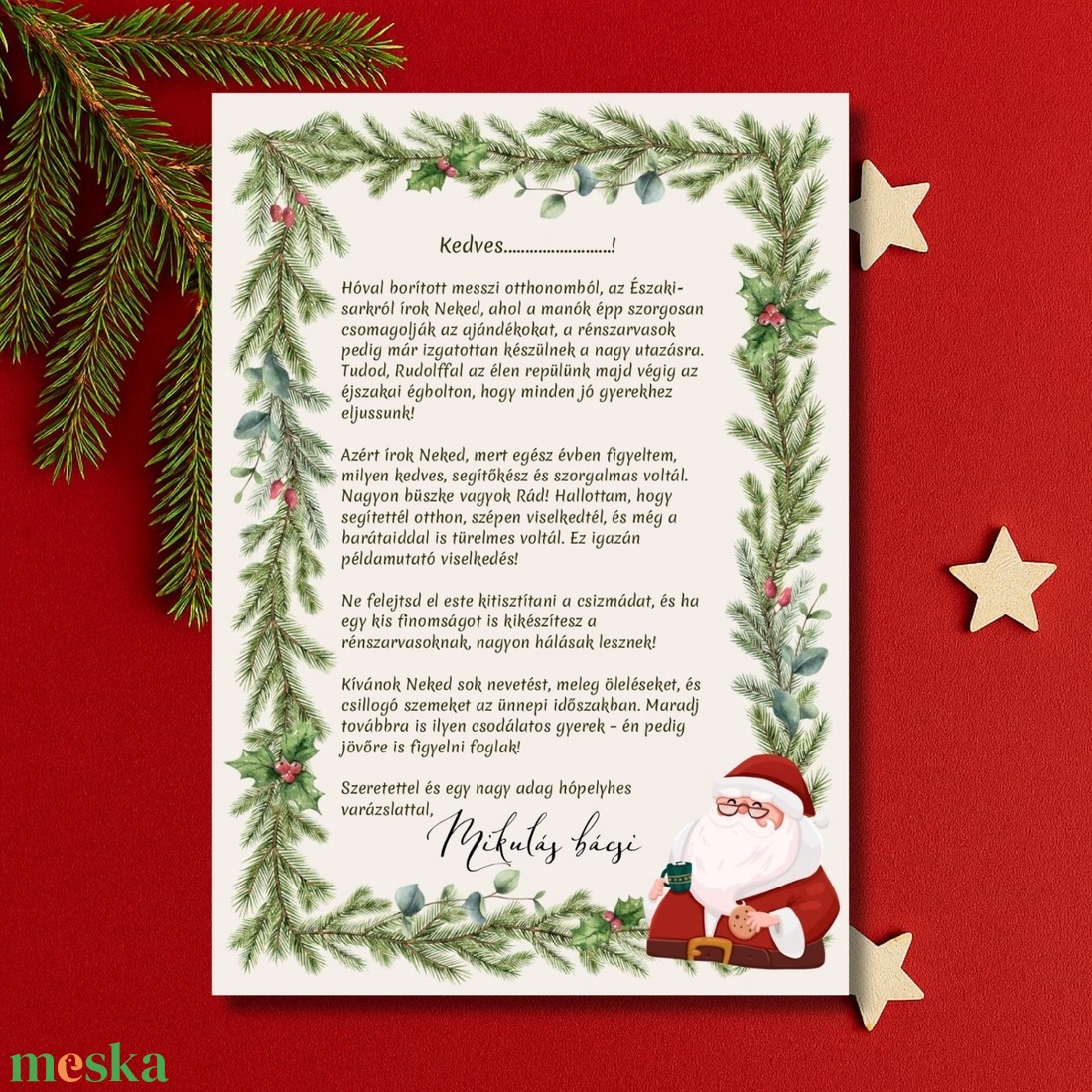 Mikulás levél és oklevél  - kellékek & szerszámok - papír - egyéb papír - Meska.hu