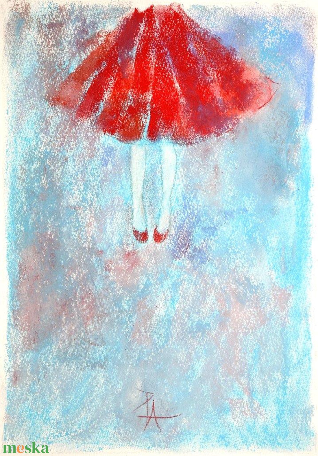 Flow - művészet - festmény - pasztell - Meska.hu