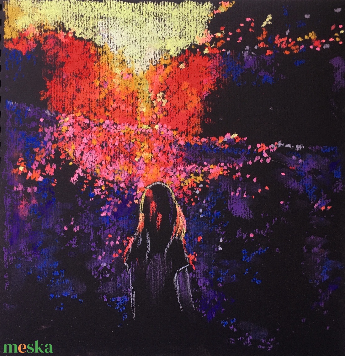 Fényben - művészet - festmény - pasztell - Meska.hu