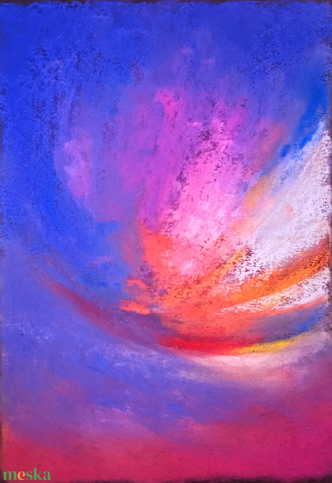 Felhők - színtanulmány - művészet - festmény - pasztell - Meska.hu