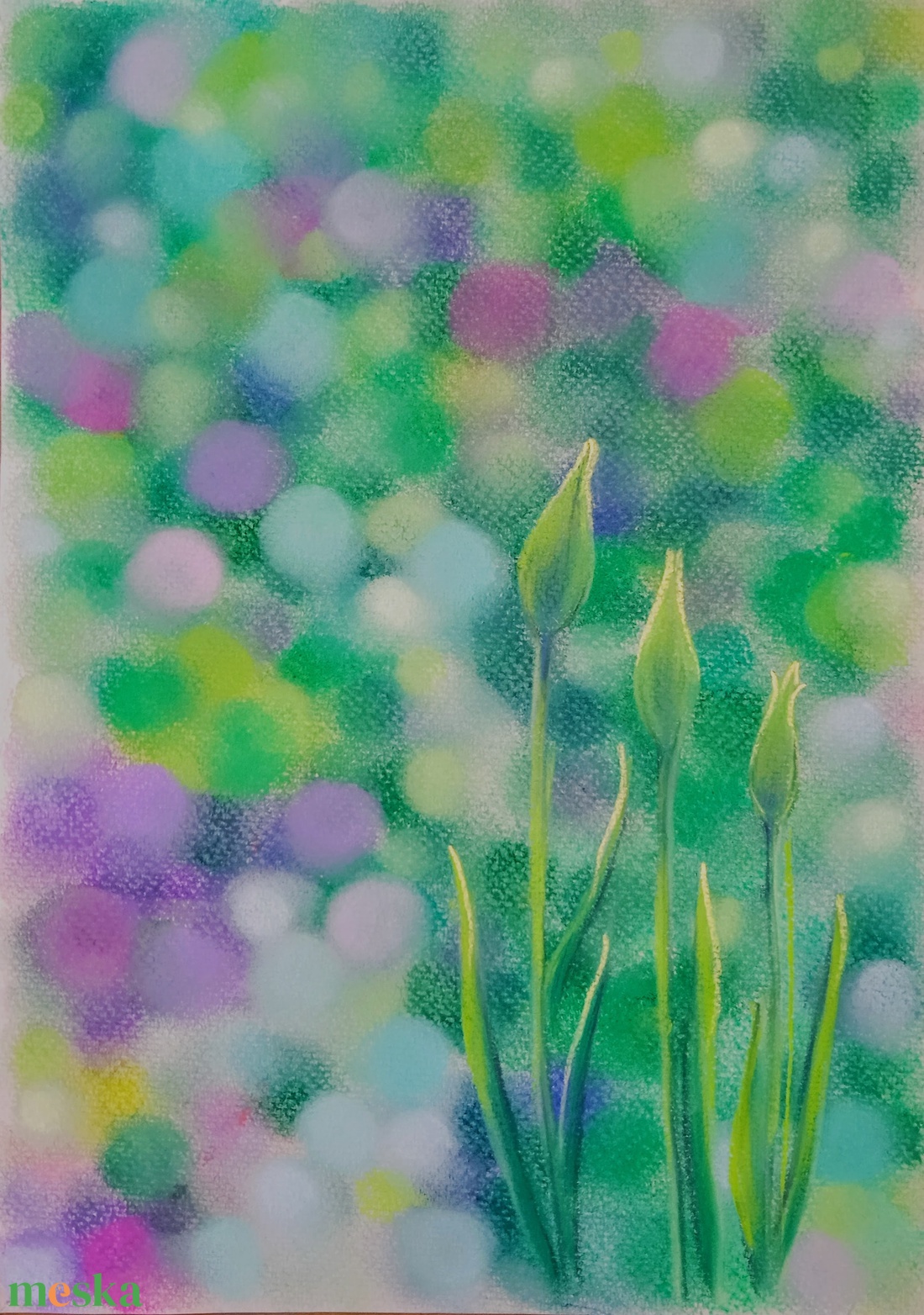 Kis tavaszi - művészet - festmény - pasztell - Meska.hu