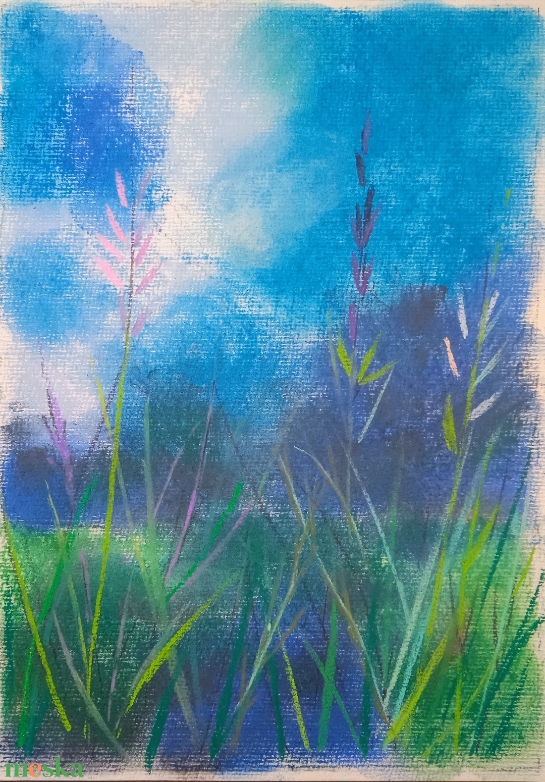 Tavaszi szélben - művészet - festmény - pasztell - Meska.hu