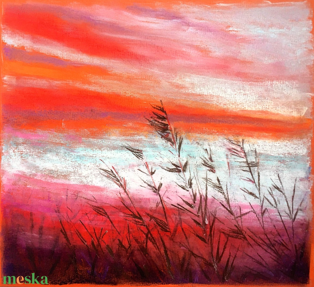 Alkonyat - művészet - festmény - pasztell - Meska.hu