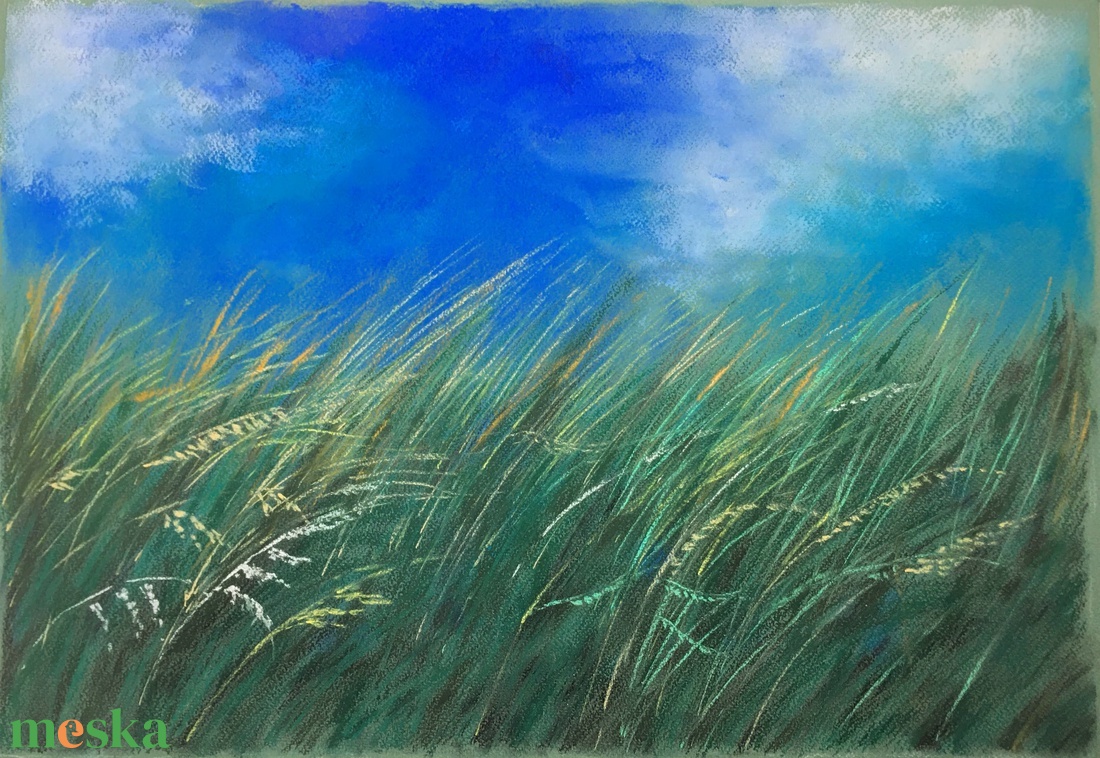 Szélben - művészet - festmény - pasztell - Meska.hu