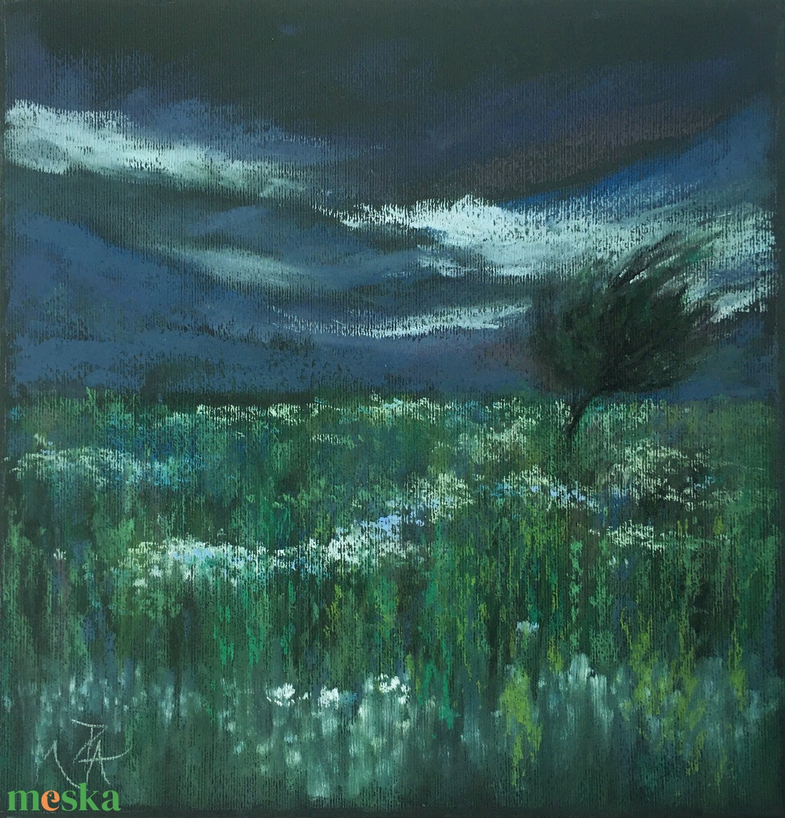 Vihar előtt... - művészet - festmény - pasztell - Meska.hu