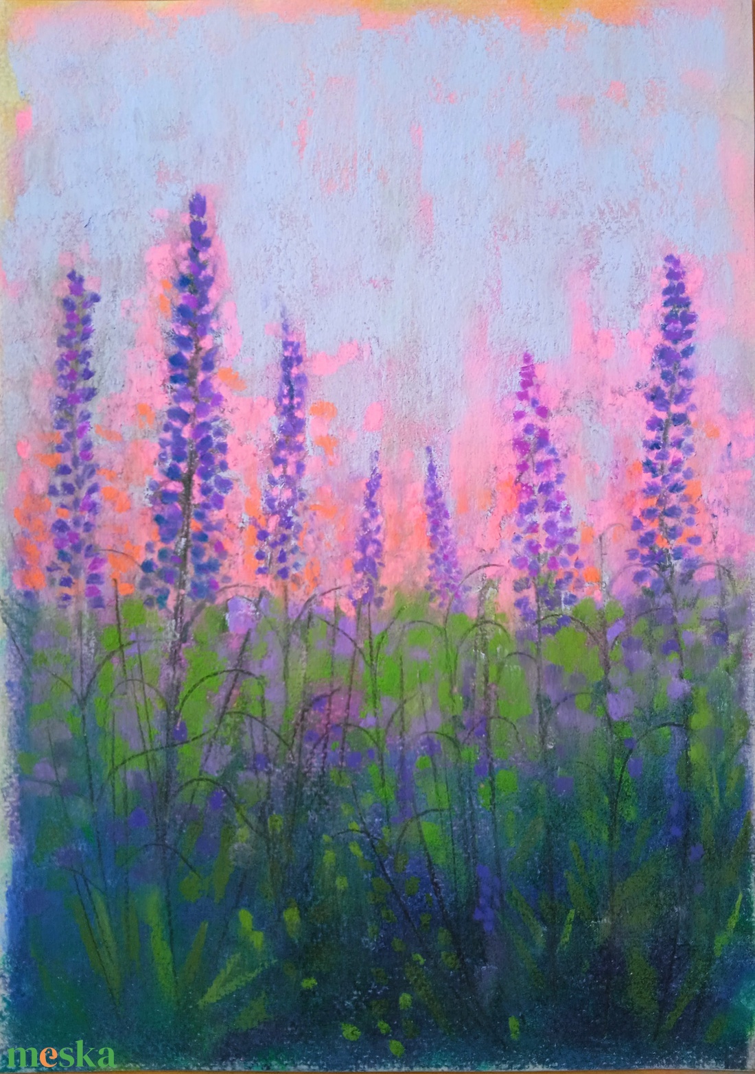 Tanulmány - réten.. - művészet - festmény - pasztell - Meska.hu