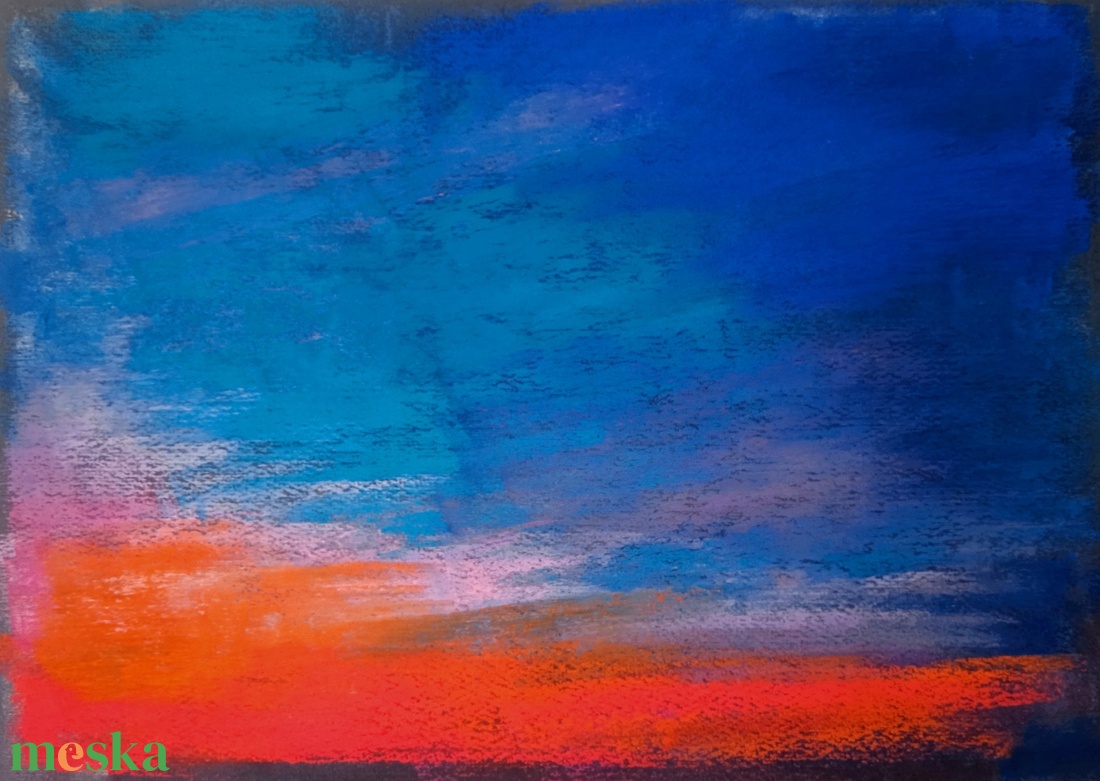 Felhők - művészet - festmény - pasztell - Meska.hu