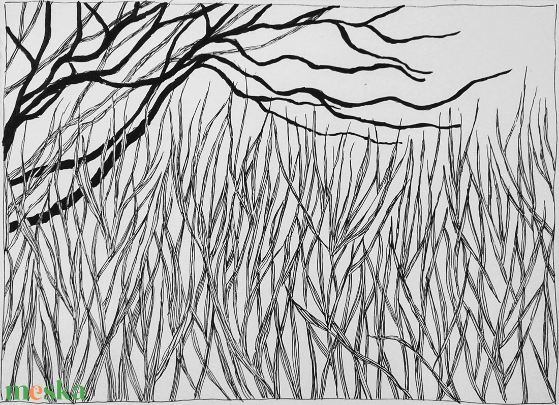 Tanulmány - tél - művészet - grafika & illusztráció - tus - Meska.hu