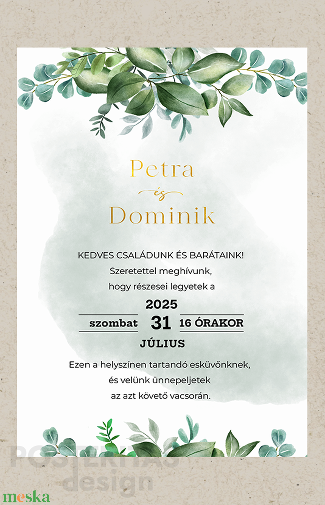 Viridiana Aurelia elegáns esküvői meghívó / digitális meghívó - esküvő - meghívó & kártya - meghívó - Meska.hu Viridiana Aurelia elegáns esküvői meghívó / digitális meghívó - esküvő - meghívó & kártya - meghívó - Meska.hu