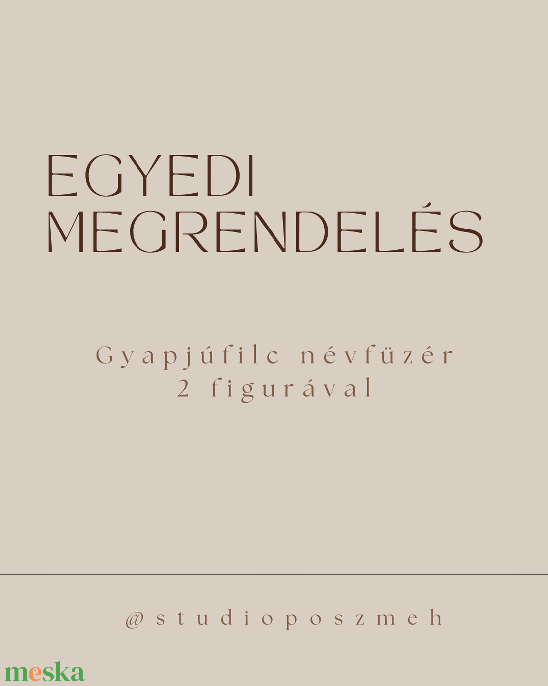 Egyedi névfüzér 2 figurával - baba - mama - babaszoba dekoráció - babaszoba füzér, girland  - Meska.hu