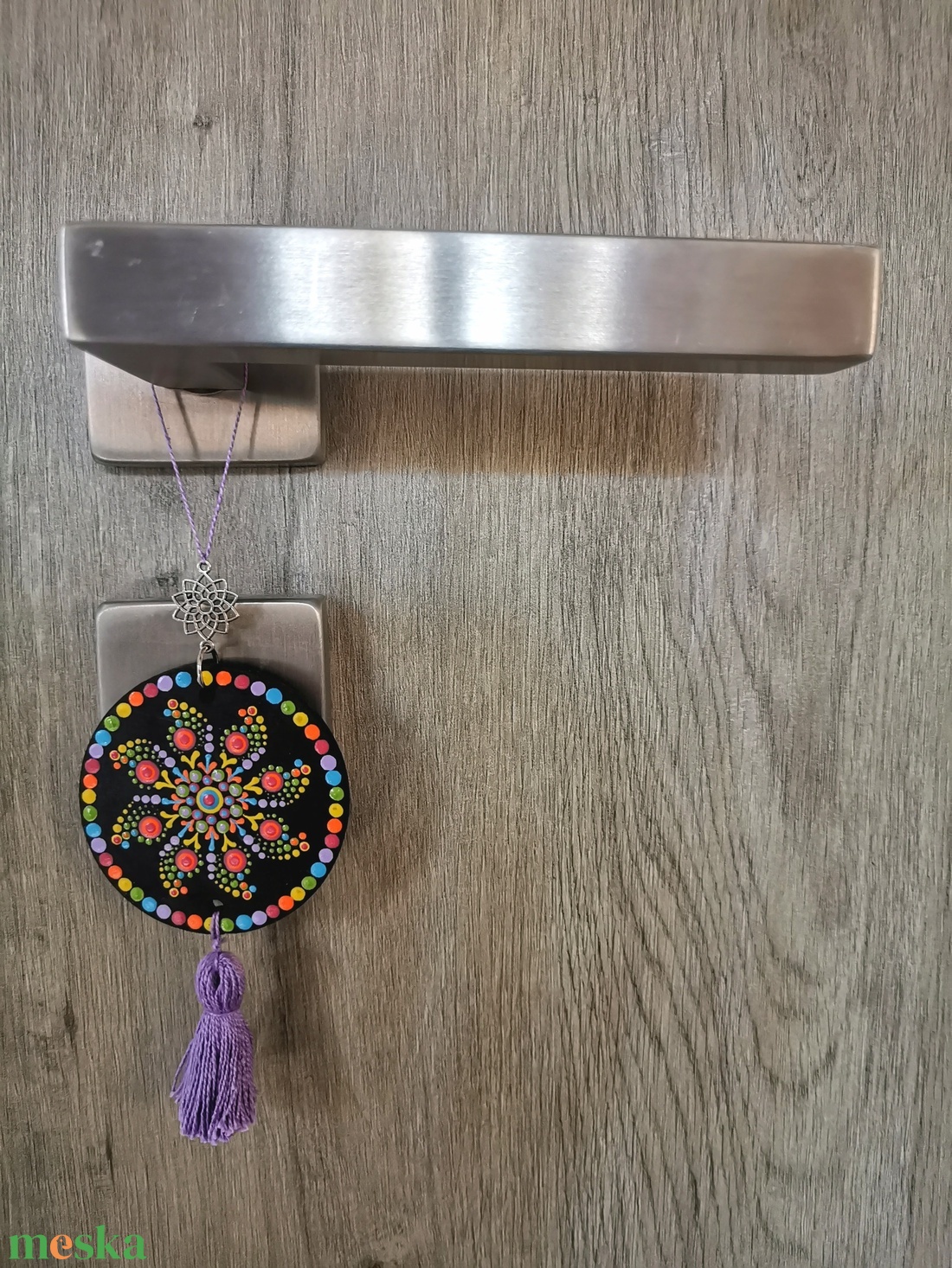 Fa korongra festett talizmán bojttal - Szivárvány - otthon & életmód - dekoráció - spiritualitás - mandala - Meska.hu Fa korongra festett talizmán bojttal - Szivárvány - otthon & életmód - dekoráció - spiritualitás - mandala - Meska.hu