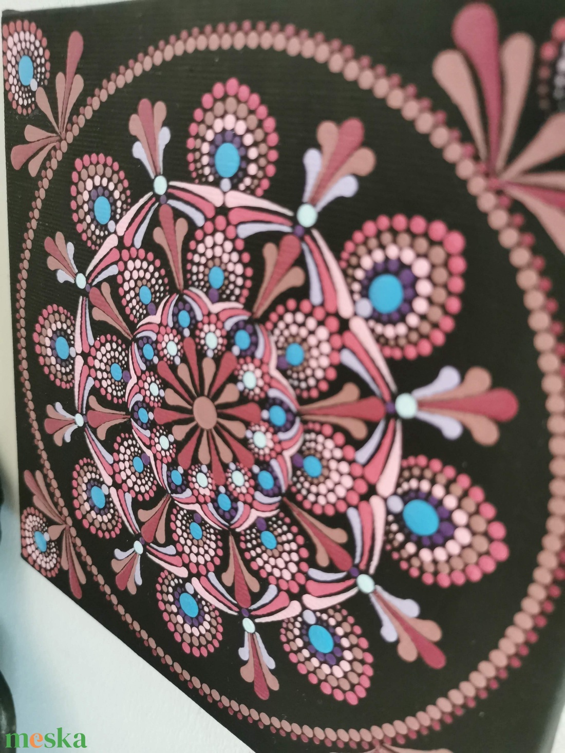 Mandala vászonkép - Bordó-rózsaszín-türkiz - otthon & életmód - dekoráció - kép & falikép - vászonkép - Meska.hu Mandala vászonkép - Bordó-rózsaszín-türkiz - otthon & életmód - dekoráció - kép & falikép - vászonkép - Meska.hu