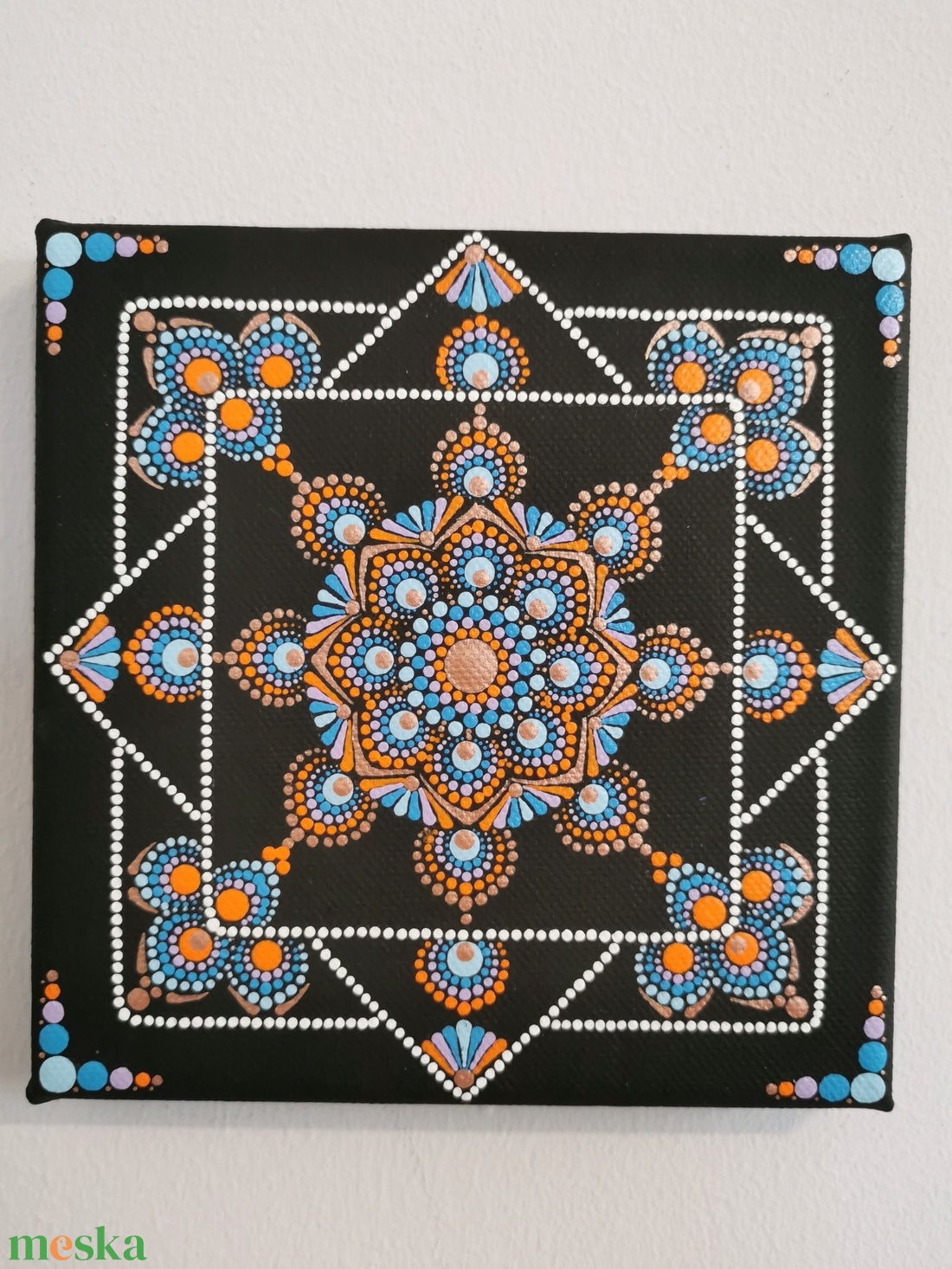 Mandala vászonkép - Kék-narancssárga - otthon & életmód - dekoráció - kép & falikép - vászonkép - Meska.hu Mandala vászonkép - Kék-narancssárga - otthon & életmód - dekoráció - kép & falikép - vászonkép - Meska.hu