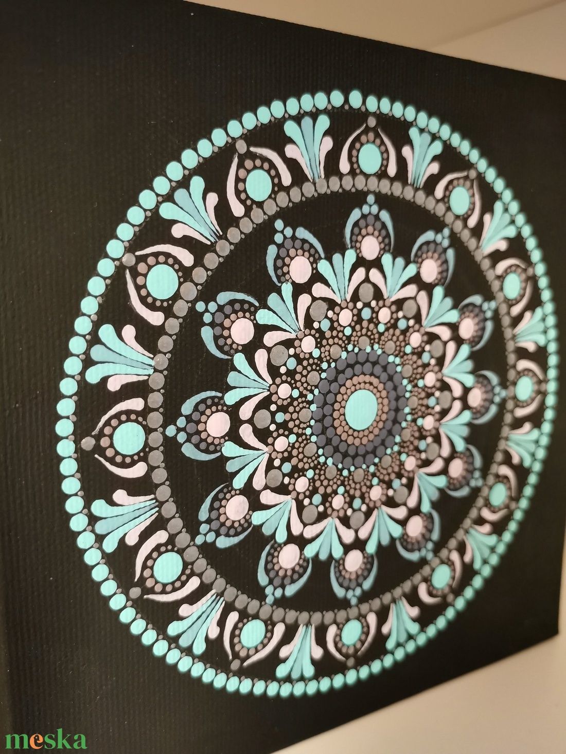 Mandala vászonkép - menta - otthon & életmód - dekoráció - kép & falikép - vászonkép - Meska.hu Mandala vászonkép - menta - otthon & életmód - dekoráció - kép & falikép - vászonkép - Meska.hu