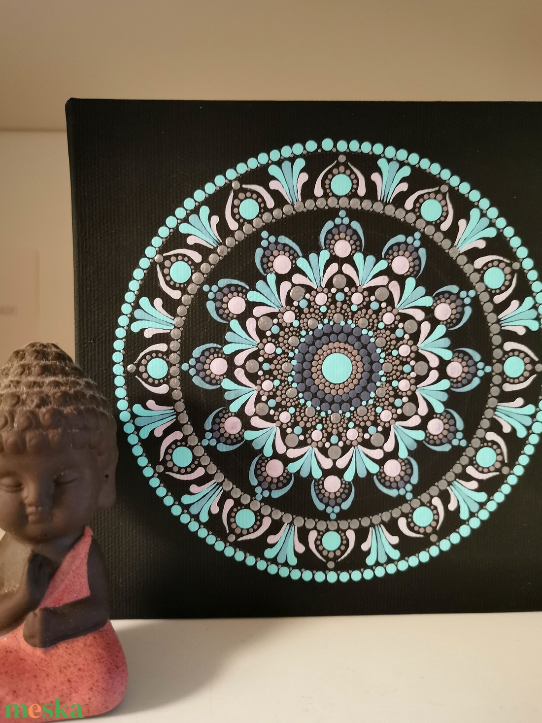 Mandala vászonkép - menta - otthon & életmód - dekoráció - kép & falikép - vászonkép - Meska.hu Mandala vászonkép - menta - otthon & életmód - dekoráció - kép & falikép - vászonkép - Meska.hu
