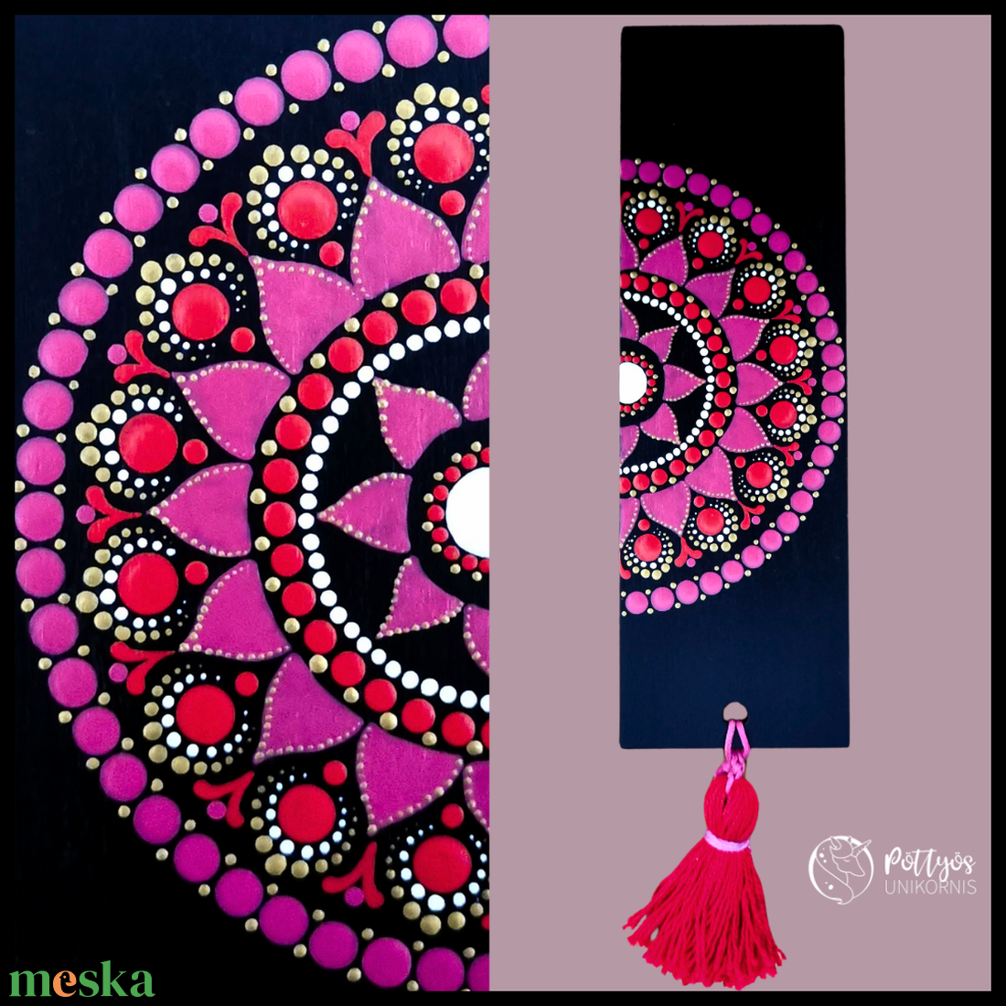 Fa alapra festett mandala könyvjelző - Pink - könyv & zene - könyvjelző - Meska.hu Fa alapra festett mandala könyvjelző - Pink - könyv & zene - könyvjelző - Meska.hu
