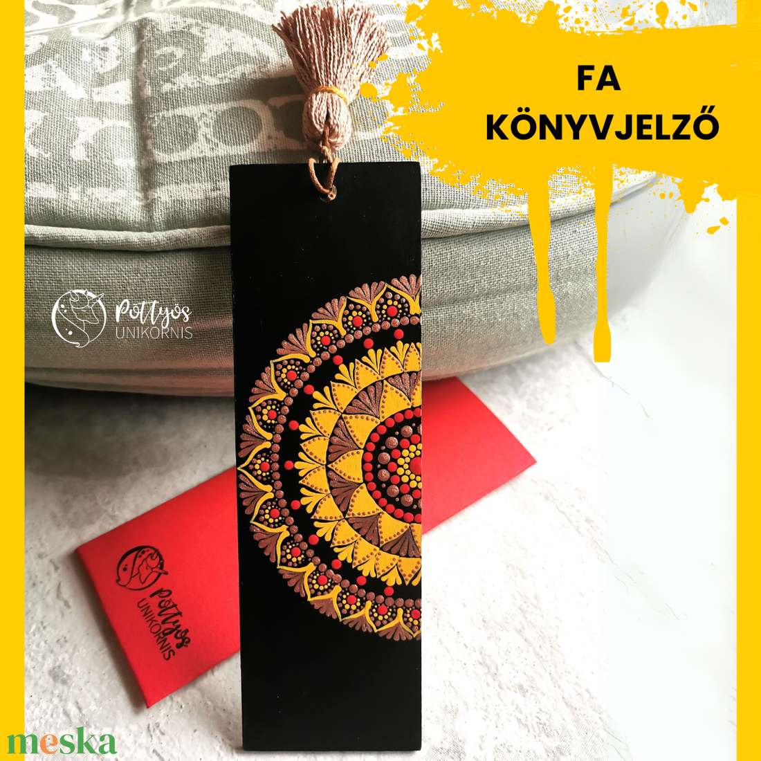 Fa alapra festett mandala könyvjelző - Piros-arany-sárga - könyv & zene - könyvjelző - Meska.hu Fa alapra festett mandala könyvjelző - Piros-arany-sárga - könyv & zene - könyvjelző - Meska.hu