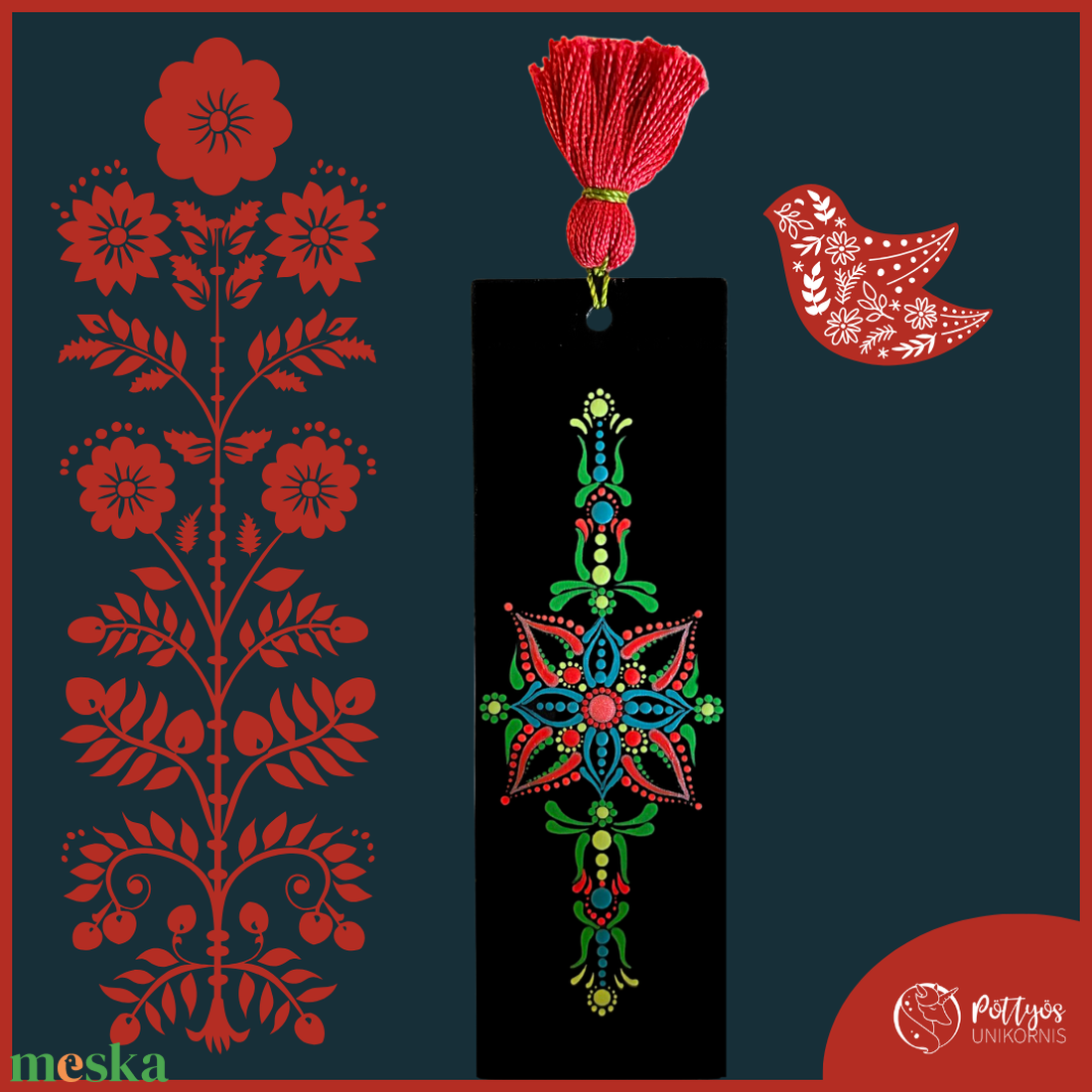 Fa alapra festett mandala könyvjelző - Zöld-piros - könyv & zene - könyvjelző - Meska.hu Fa alapra festett mandala könyvjelző - Zöld-piros - könyv & zene - könyvjelző - Meska.hu