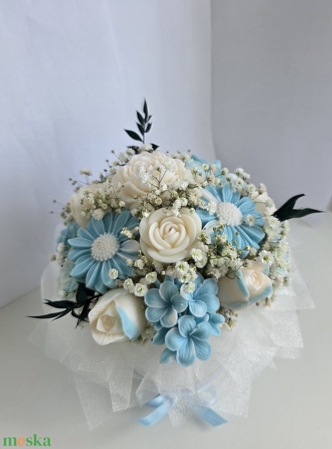 Szójaviasz virágbox - otthon & életmód - virágdekoráció - virágok - virágbox - Meska.hu